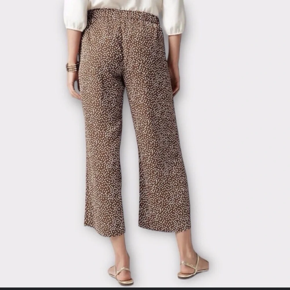 J. Jill wide leg crop floral with pockets pants. Size small.